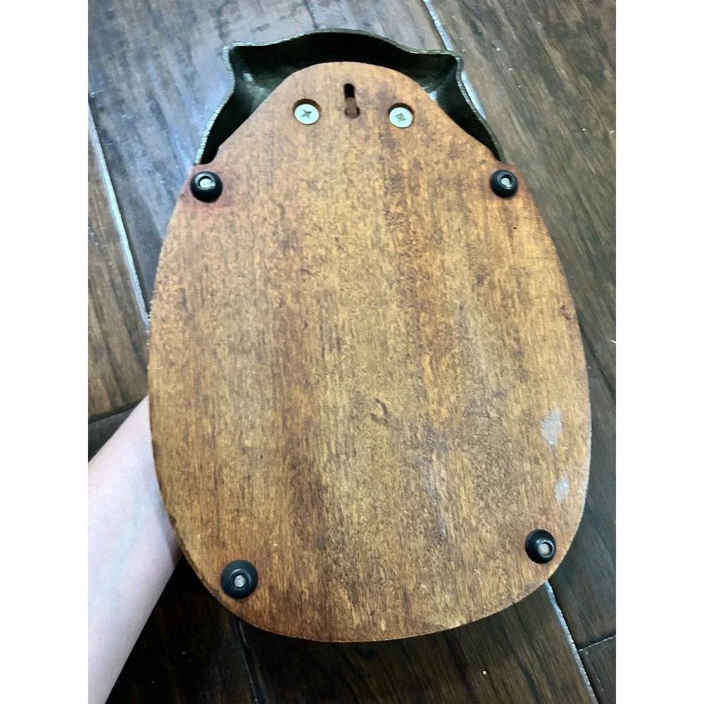 Wood and Metal Owl Carved Serving Tray, Charcuterie Platter, Wall Hanging